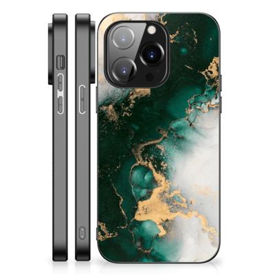 Marmeren Print Telefoonhoesje voor iPhone 14 Pro Marmer Groen