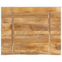 Tafelblad met natuurlijke rand 100x80x3,8 cm massief mangohout - thumbnail