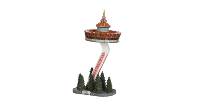 Kerst kersthuisje efteling pagode 16 x 12,5 x 29,5 cm Luville - Luville