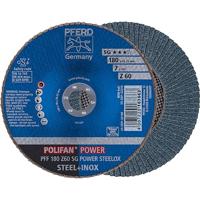 PFERD TOOLS 67686185 Z Sg Power Steelox Lamellenschijf Diameter 180 mm Boordiameter 22.23 mm 10 stuk(s) - thumbnail