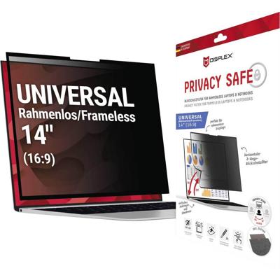 DISPLEX 01991 Screenprotector (glas) met privacyfolie Universell Universeel 1 stuk(s)