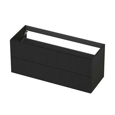 INK - Onderkast 2L Gelakt Gefreesd Tbv Greep - 1200x450x520 Mm - Mat Zwart