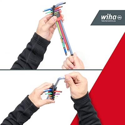 Wiha 43849 | Stiftsleutelset in ErgoStar houder | Zeskantkogelkop | 10-delig - 43849