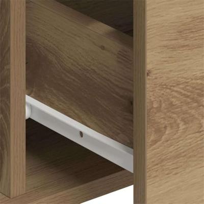 Dressoirs 2 st 60x31x84 cm bewerkt hout artisnaal eiken