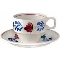 Boerenbont Kop en schotel stapelbaar 200ml - set van 6 stuks - thumbnail