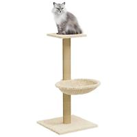 VidaXL Kattenmeubel met sisal krabpaal 74 cm crèmekleurig - thumbnail