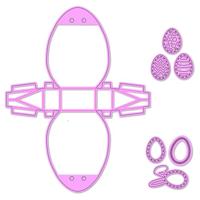 Nellie's Choice • wrapping die paasei doosje 8st. - thumbnail