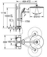 GROHE Vitalio Joy Regendoucheset Opbouw - hoofddouche 31cm - handdouche rond - zeepschaal - chroom 26401001 - thumbnail