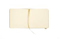 Kangaro Schetsboek - Okergeel - Hardcover - 80 vellen - 140g - Roomwit Papier met Elastiek en Lint - thumbnail