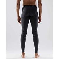 Craft Core Wool Merino Thermobroek Heren Black Melange S - thumbnail