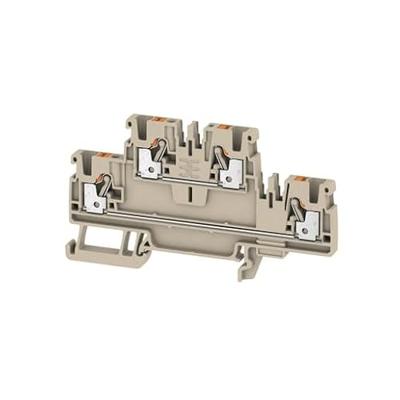 Weidmüller 1547610000 Doorgangsklem 2-etages 5.1 mm Spanveer Grijs 50 stuk(s)