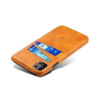 Casecentive Leren Wallet back case iPhone 12 Pro Max Tan - thumbnail