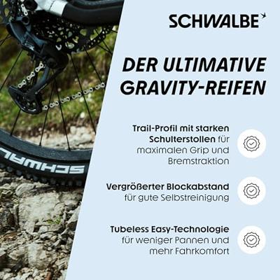 Schwalbe Vouwband nobby nic super trail 29 x 2.40" / 62-662 mm - zwart - thumbnail