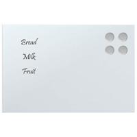 Magneetbord voor aan de wand 30x20 cm gehard glas wit - thumbnail
