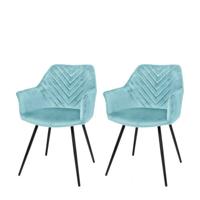 Riverdale Lindy eetkamerstoel mint - thumbnail