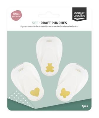 Vaessen Creative • figuurpons set beer hart vlinder small 3st