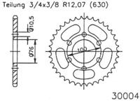 ESJOT Chain wheel 630 42z steel black - thumbnail