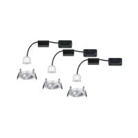 Paulmann 94297 EBL Nova mini Coin LED-inbouwlamp Set van 3 stuks 4 W Aluminium - thumbnail