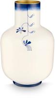 Pip Studio Vaas Metaal Pip & The Blue Bird Blauw 36cm - thumbnail