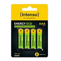 Intenso Energy Eco oplaadbare NiMH-batterij 850mAh HR03 AAA 4 stuks in blister - thumbnail