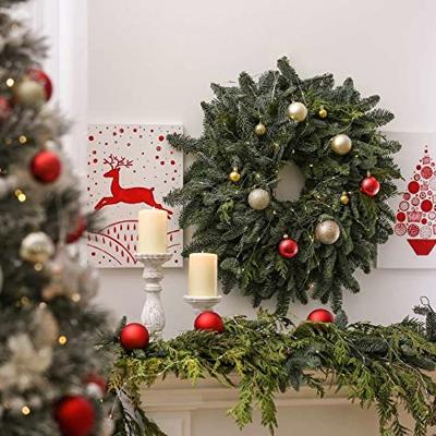Decoris kerstballen Plastic mix+piek 33st kerstrood