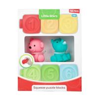Little Stars Baby Stapelblokken 6 Stuks + 2 Dieren - thumbnail