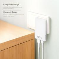 LogiLink PA0368 USB-oplader USB-A-bus, USB-C bus Quick Charge 4.0, USB PD 3.0 Wit Binnen, Thuis - thumbnail