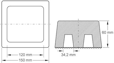 KS Tools 160.0513 Rubberen mat
