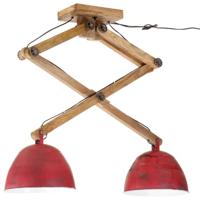 VidaXL Plafondlamp 25 w e27 29x18x85 cm verweerd rood - thumbnail