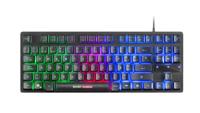 Toetsenbord met Gaming Muis Mars Gaming MCPTKLES 3200 dpi RGB Zwart Qwerty Spaans - thumbnail