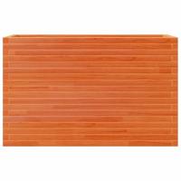 Plantenbak 110x40x68,5 cm massief grenenhout wasbruin - thumbnail
