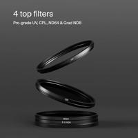 Urth 49mm UV, Circular Polarizing (CPL), ND64, Soft Grad ND8 Lens Filter Kit (Plus+) - thumbnail
