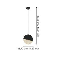 Eglo Design hanglampMumbles zwart met goud - 43811 - thumbnail