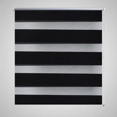 Zebra rolgordijn 100,9 x 175 cm stofbreedte 96,7 cm zwart