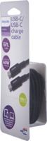 Philips DLC4106C/37 USB-kabel 1,8 m, USB C, zwart – USB-kabel (1,8 m, USB C, 2.0, 480 Mbit/s, zwart) - thumbnail