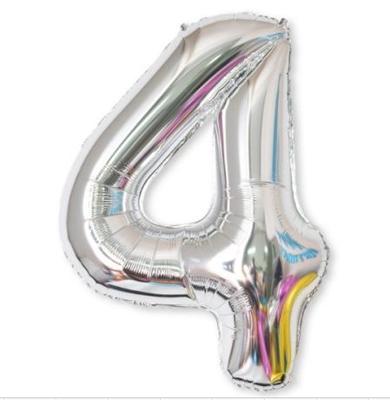 2 stuks 40 inch aluminium folie nummer ballonnen verjaardag bruiloft verlovingsfeest decor Kids bal Supplies (4-zilver) 2 stuks 40 inch aluminium folie nummer ballonnen verjaardag bruiloft verlovingsfeest decor Kids bal Supplies (4-zilver)