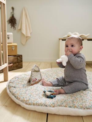 Omkeerbaar speelkleed RETRO FLOWER geel