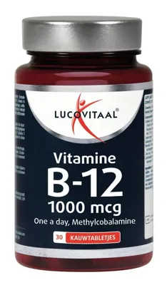 Lucovitaal Vitamine B12 1000mcg Kersensmaak 30Tabletten