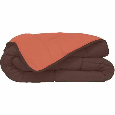 Dekbed Microfiber 400 g / m² CALGARY Chocolate & Coral 220x240cm