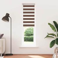 Zebra rolgordijn 60x200 cm stofbreedte 55,9 cm polyester bruin - thumbnail