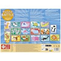 Puzzel - EDUCA - Battle Jr Animals - 16 puzzels - 9 stukjes per puzzel - Voor kinderen vanaf 4 jaar - thumbnail