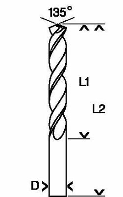 Bosch Accessories 2608596818 HSS Metaal-spiraalboor 4.5 mm Gezamenlijke lengte 126 mm Geslepen DIN 340 Cilinderschacht 5 stuk(s)