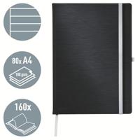 Leitz 44751094 Notitieboek Gelinieerd Satijn-zwart Aantal paginas: 80 DIN A4 - thumbnail