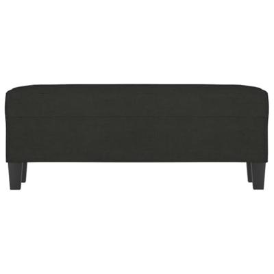Bankje 100x35x41 cm stof zwart Bankje 100x35x41 cm stof zwart