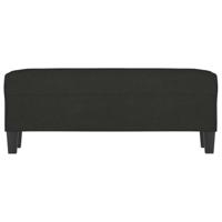 Bankje 100x35x41 cm stof zwart - thumbnail