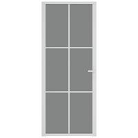 VidaXL Binnendeur 83x201,5 cm esg-glas en aluminium wit - thumbnail