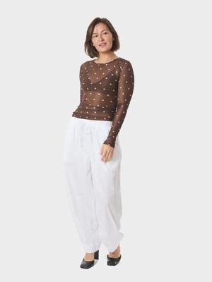 Neo Noir Blouse Ella Dot | Brown