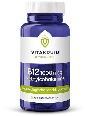 Vitakruid B12 1000 mcg Actief Methylcobalamine Vitamine 90