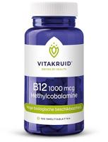 Vitakruid B12 1000 mcg Actief Methylcobalamine Vitamine 90 - thumbnail
