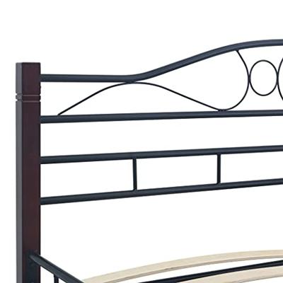 Bedframe metaal zwart 120x200 cm
